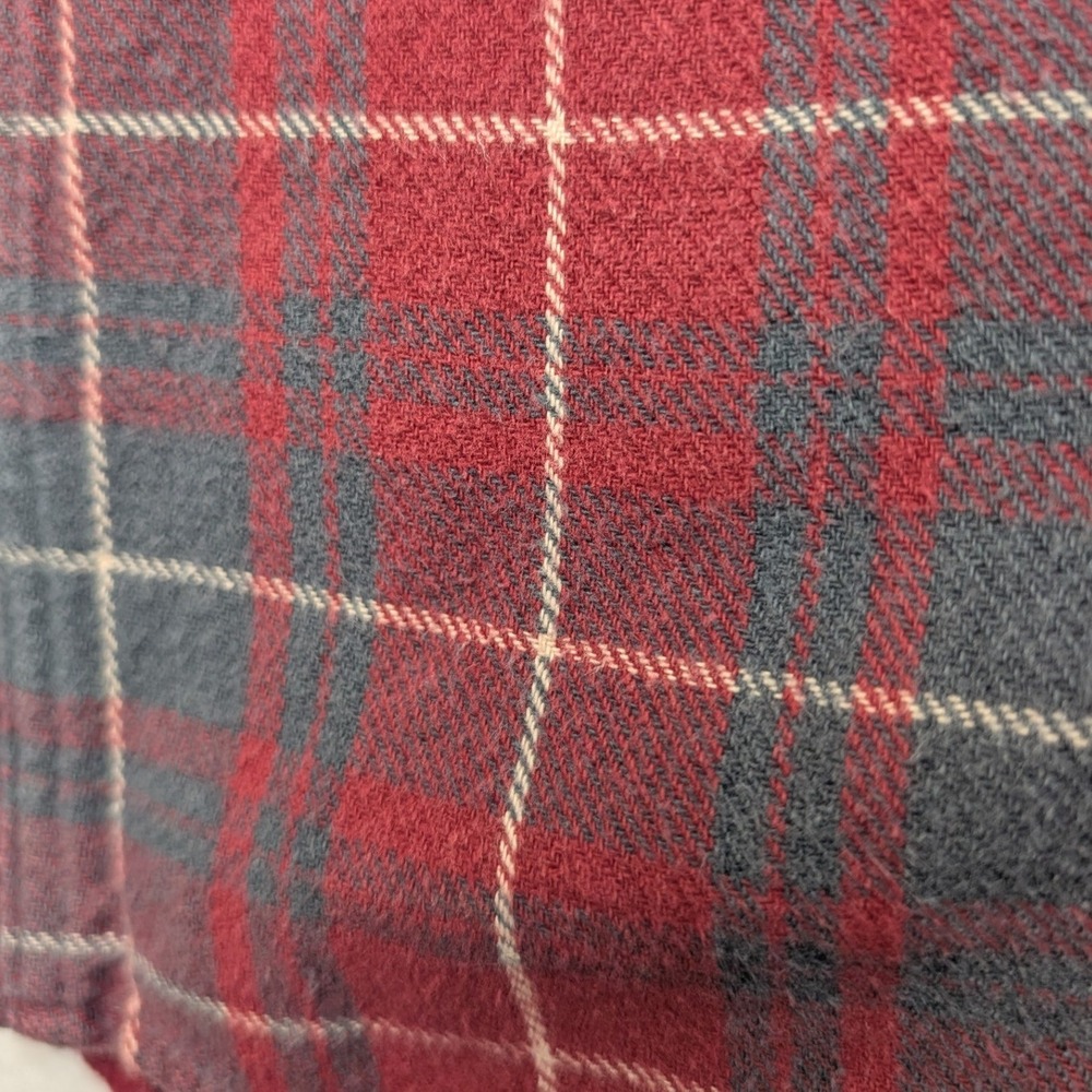 Stillwater Supply Co Flannel Shirt Mens XL Red Plaid Long Sleeve‎ Cotton - Picture 4 of 8